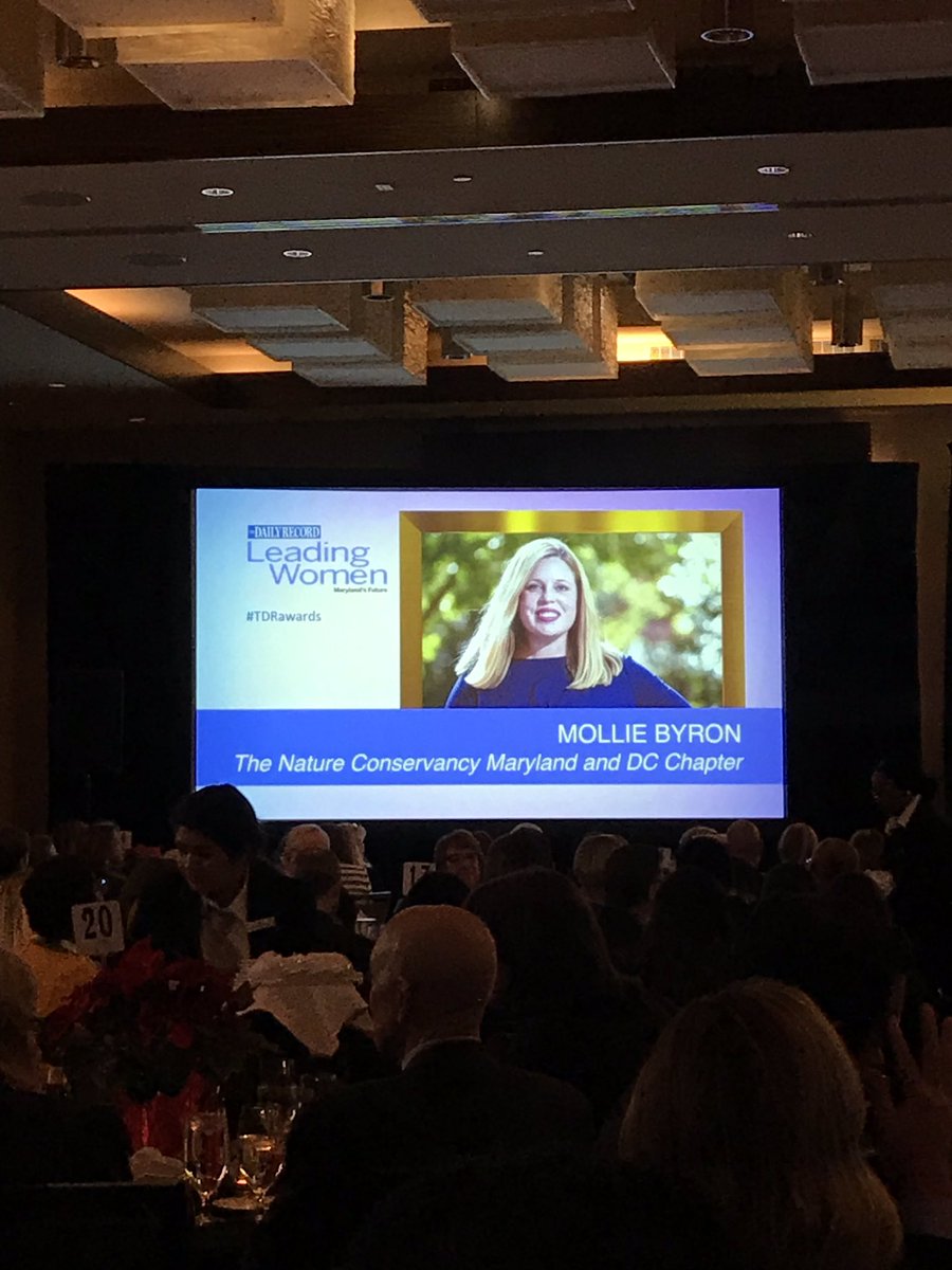 Congratulations to <a href="/MollieByron/">Mollie Byron</a> for her Leading Women award! Could not think of a more deserving recipient for her incredible work at @Nature_DCMDVA thanks for all you have taught me and making work funnnnn #tdrawards