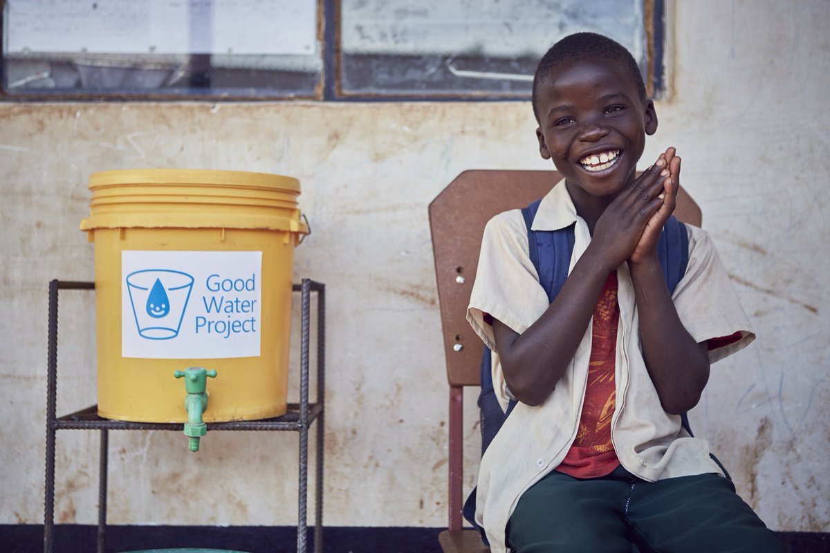 A young boy enjoys the new, clean water Good Neighbors built for his community in Zambia

Learn how access to safe drinking water changes everything for children &amp; families: 
goodneighbors.us/support/busine…

#GoodWaterProject #Sanitation #Health
