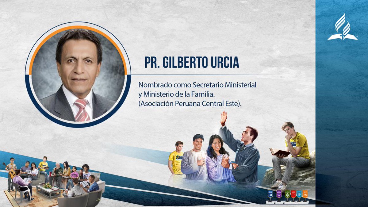AdventistasUPN's tweet photo. Nuevos Departamentales #CongresoAPCE2018
- Lic. Vanesa Ayala, Educación, Asuntos Públicos y Libertad Religiosa.
- Pr. Erick Jiménez, Ministerio Joven, Universitarios y Música.
- Pr. Alan Cosavalente, Conquistadores y Aventureros. 
- Pr. Gilberto Urcia, Sec. Ministerial y Familia. https://t.co/iGMLvFSh3O