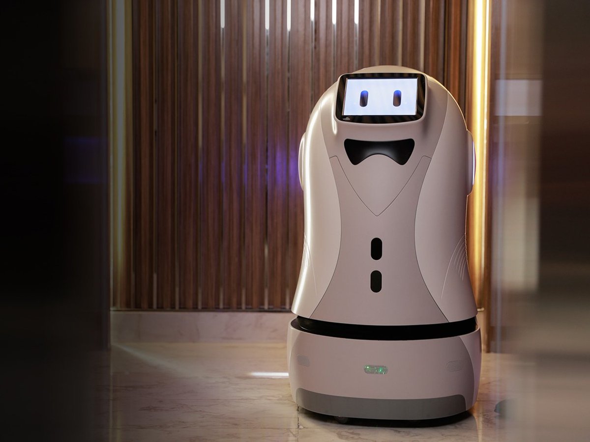 Fridazhu1's tweet image. Delivery Robot DR01 from #Huahui is a kind of service robot produced for hotel to transfer small items. The DR01 is able to navigate the route all the way to customers’ room accurately. See product here: huahuico.com/delivery-robot…
#hotelrobot #servicerobot #hotelsolution #smartrobot