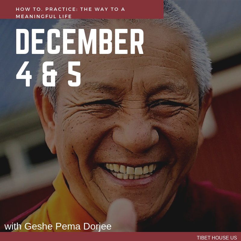 Two days left! Please join us for these two evenings of practical advice for living a more peaceful, meaningful, and enriching life.
tibethouse.us #kindness #meditation #peace #buddha #nyc #tibethouse #geshe