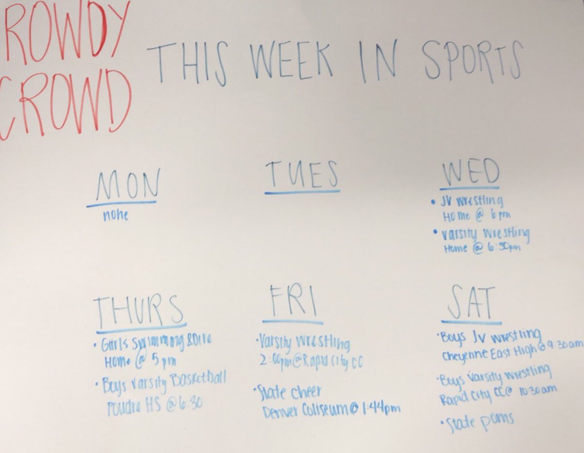 Lots of opportunities to support WHS athletics this week!!