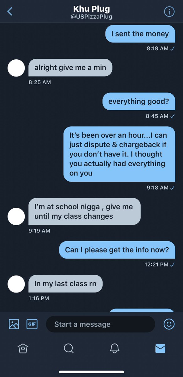 BFisher94's tweet image. If you need a pizza plug don’t hit him up. He’s a scammer #PizzaPlug