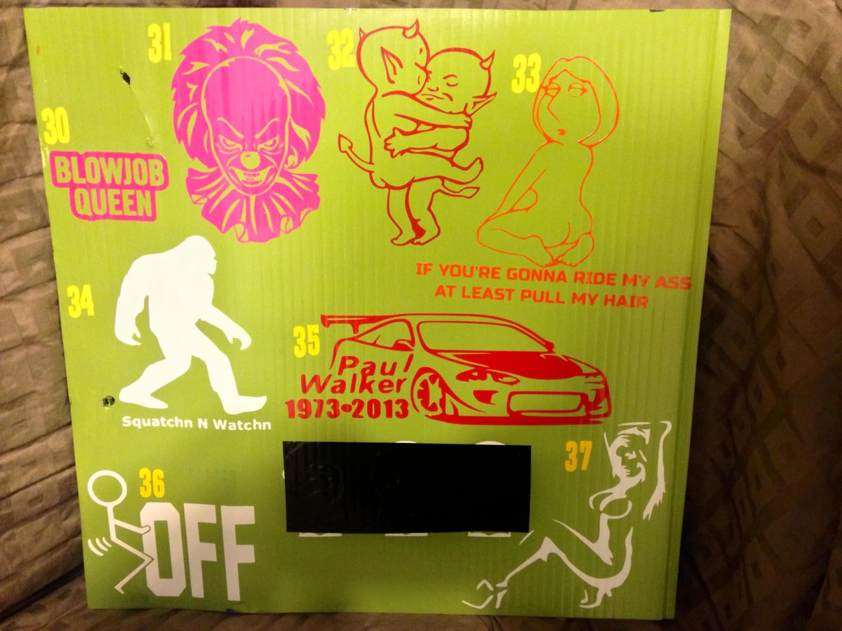 I have a few decals lol 8$ for one mailed out or 5$ for more then one ordered must have E-transfer or 
Paypal message me if interested 🙂