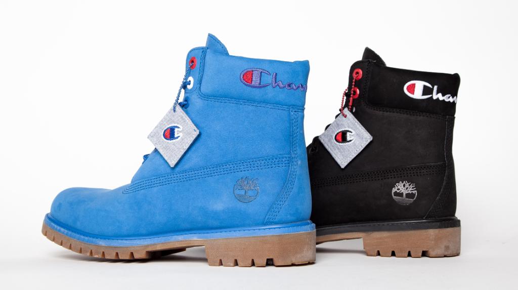 timberland x champion blue