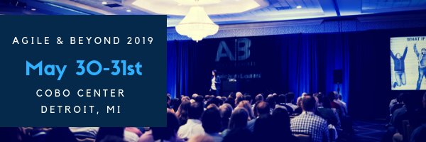 BeyondConfDet's tweet photo. Agile &amp; Beyond 2019 - Submit your session proposals today! - https://t.co/SxVNZhB58G https://t.co/6TyM7bq3cN