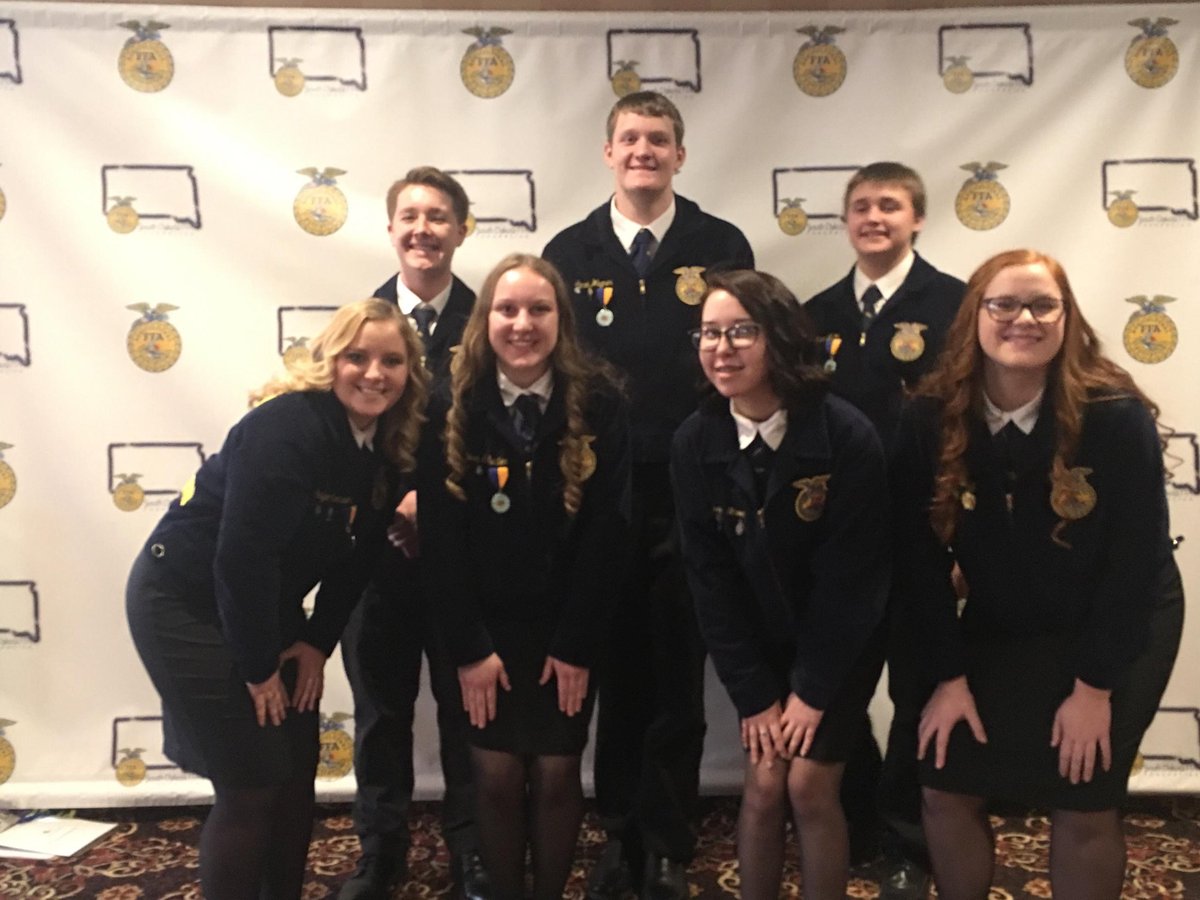 FFAMcCook's tweet photo. Parliamentary Procedure team places 5th. Young team will get better. #sdffa #goals #proudadvisor https://t.co/aLPe19YKWe