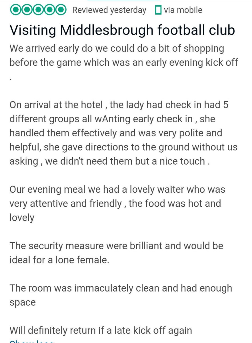 Another great review, well done team 💜💜💜