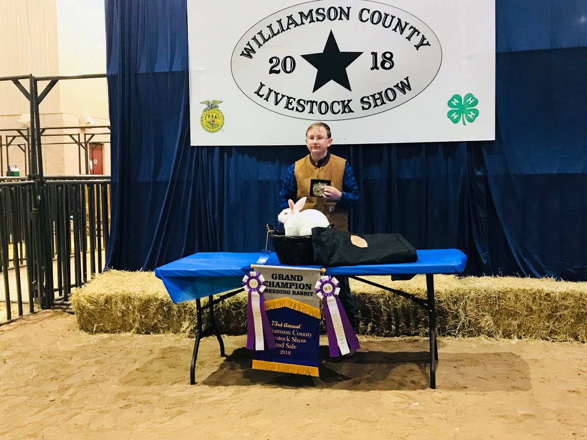glenn_ffa's tweet photo. Congrats to our #RabbitShowman, way to #GritPlus3 it!π€©
Garrett Johnson- grand champion breeding Rabbit& reserve champion senior showmanship.
Moira Thomas-5th breeder rabbit https://t.co/PGRn2nFc5b