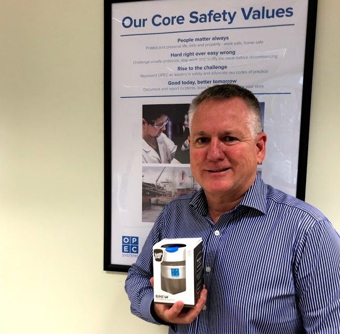 We all love our coffee, but did you know that Australians consume around a billion disposable coffee cups every year?  Loving OPEC's new beautifully branded Keep Cups which have now been distributed to all our employees. Coffee anyone? 
 #savingtheplanet #keepcupwarriors