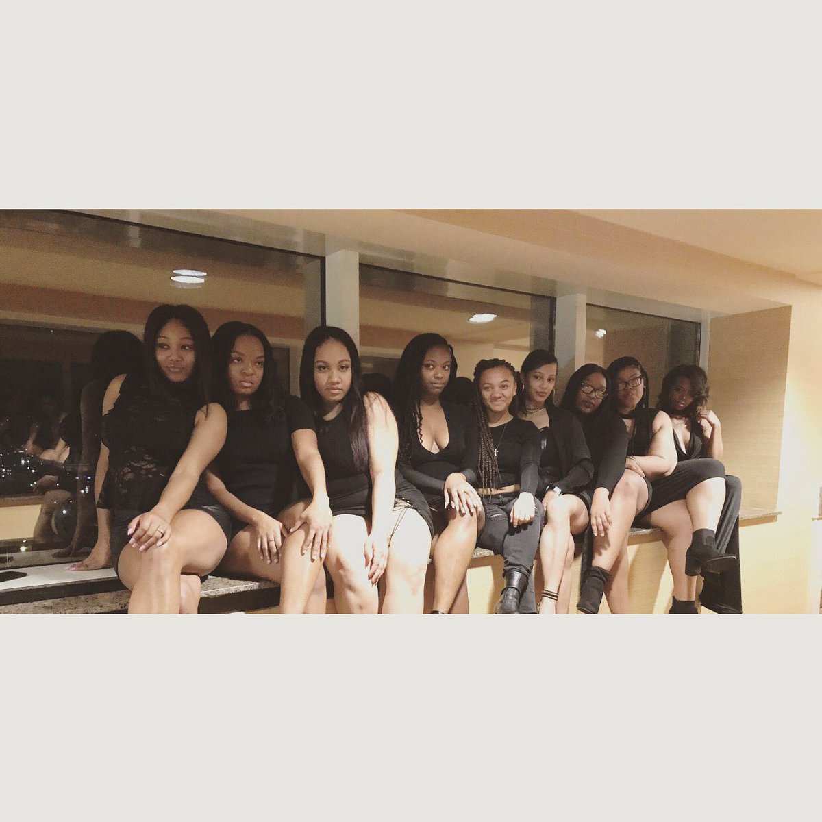 AsToldByKortnee's tweet photo. Do you know what today is? It’s my Sigmaversary 😏 So blessed to be celebrating 2 years with these beautiful ladies I’m so thankful to call my sisters 🔒🤞🏽💙💛 #TerribleTwos #Sisterhood #SovereignIX #TheFineNine #Solid #NeverFolding https://t.co/RnQx2uYb3M