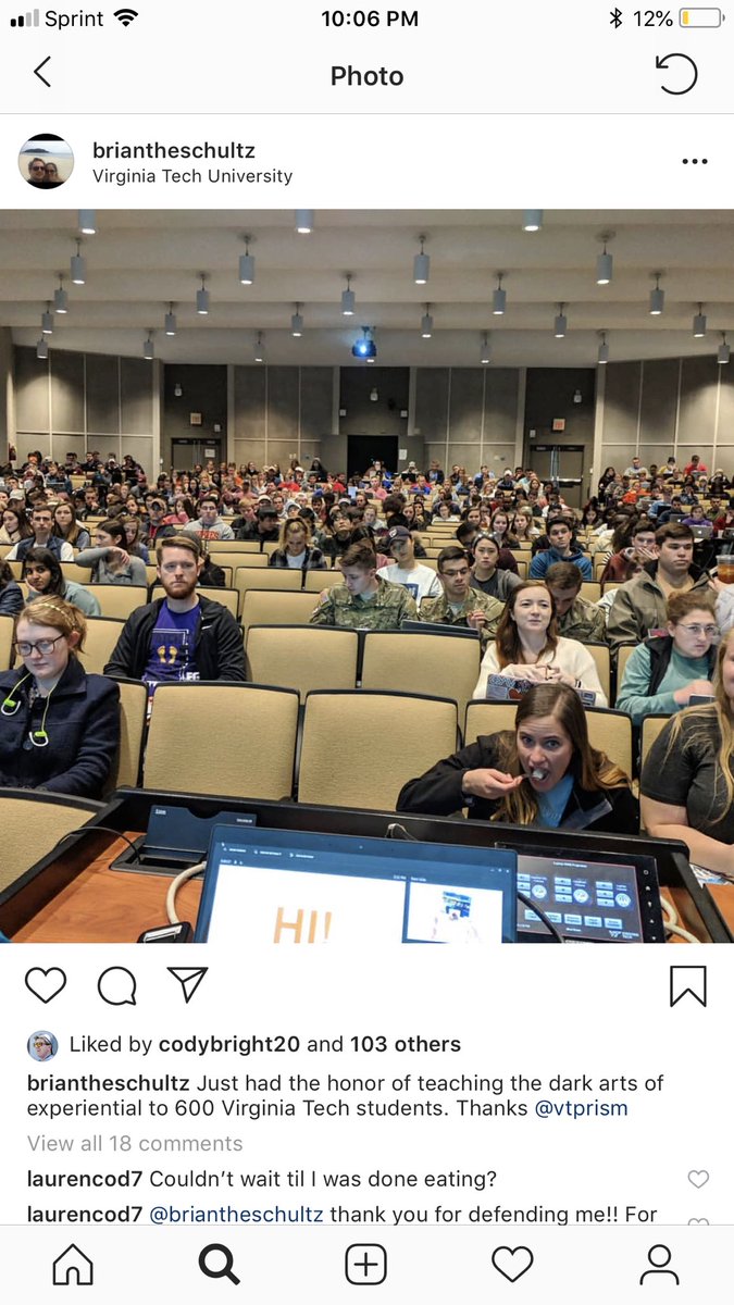 LDawgYo's tweet photo. A serious of unfortunate events:
Didn’t have time to eat at home
Ate my leftover Chinese food in class
Guest speaker in my class
Guest speaker snaps photo
As I’m stuffing my face with rice (contrary to popular belief)
His Instagram followers take notice
He defends me
Thank you https://t.co/tMvrDpRBU0
