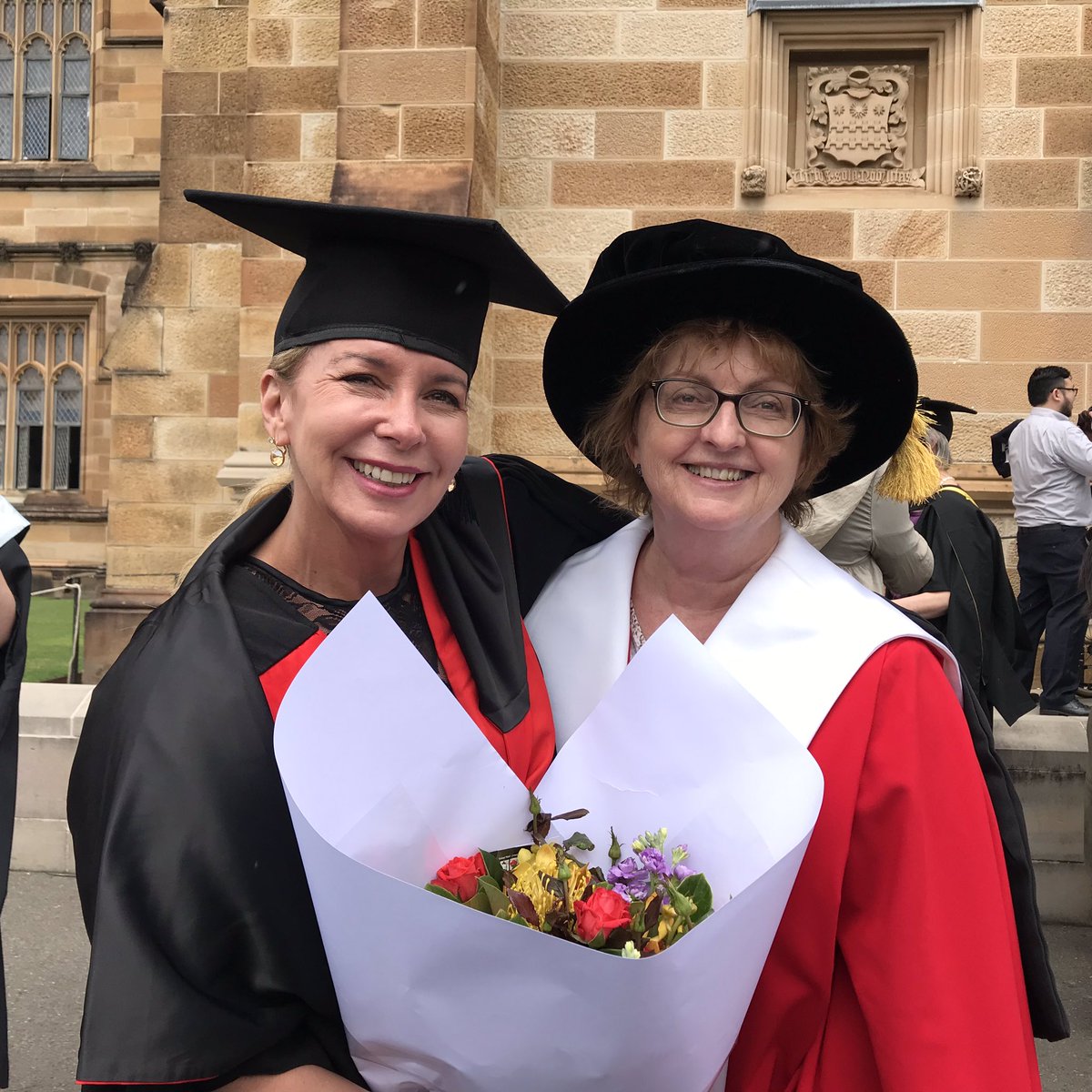 RobynDGallagher's tweet photo. Feeling proud today, Linda Thomson  Mangnall graduates with her phd supporting heart valve surgery in Fiji https://t.co/PIXkdT1l2y