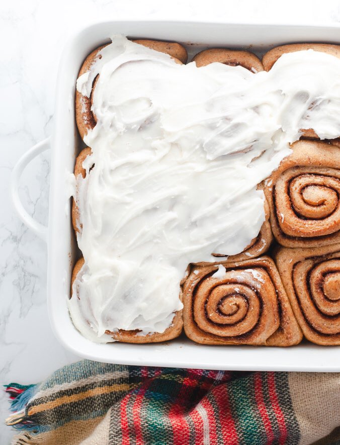 Easy #Vegan Cinnamon Rolls findingvegan.com/easy-vegan-cin… by <a href="/cozypeachkitchn/">Cassidy Reeser, RD</a>