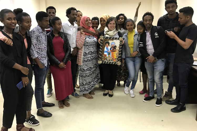 Ethiopia will see its first graduating class of speech pathologists in January. The class of eight will be the first group to be certified in the country. There will now be #slpeeps in Ethiopia to assist with a range of services. #IcommunicatonP #slp2b utoronto.ca/news/u-t-addis…