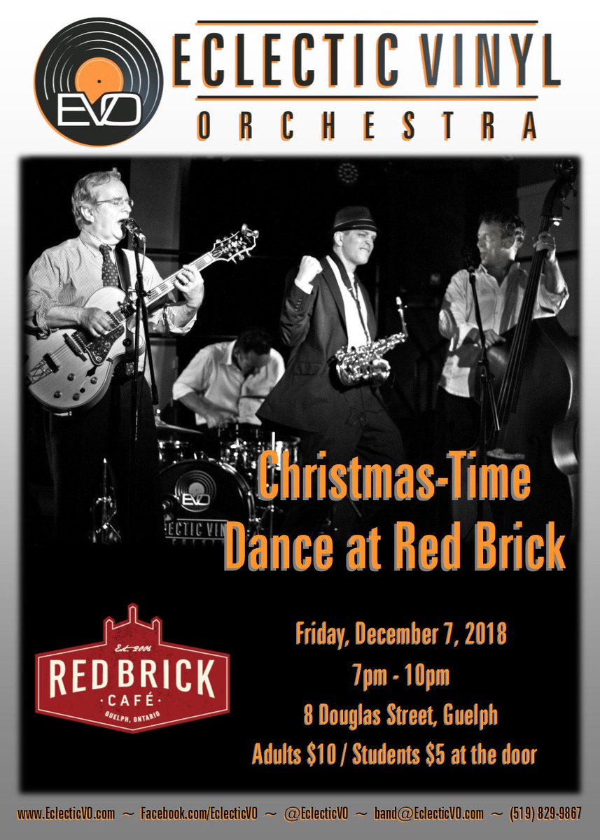 πΌπππππ₯ππ ππππͺπ ππ£ππππ€π₯π£π (@eclecticvo) on Twitter photo This Friday <a href="/redbrickguelph/">Red Brick CafΓ©</a> from 7pm to 10pm. $10 ($5 for students). <a href="/DowntownGuelph/">Downtown Guelph</a> <a href="/guelphdowntown/">My Downtown Guelph</a> #SwingKids #christmasparty #DanceTilYouDrop This Friday <a href="/redbrickguelph/">Red Brick CafΓ©</a> from 7pm to 10pm. $10 ($5 for students). <a href="/DowntownGuelph/">Downtown Guelph</a> <a href="/guelphdowntown/">My Downtown Guelph</a> #SwingKids #christmasparty #DanceTilYouDrop