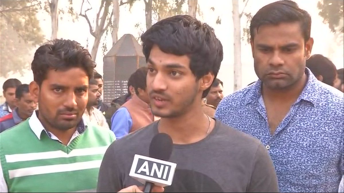 Abhishek, son of deceased policeman Subodh Kumar Singh: My father wanted me to be a good citizen who doesn't incite violence in society in the name of religion. Today my father lost his life in this Hindu-Muslim dispute, tomorrow whose father will lose his life? #Bulandshahr