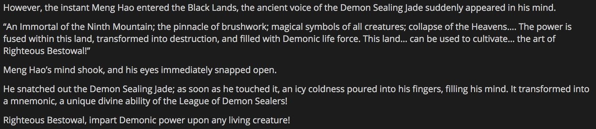 ImmortalIndex's tweet photo. #OnThisDayInHistory 3 years ago, Meng Hao entered the black lands and obtained the power of Righteous Bestowal! https://t.co/VlwqEPepBs https://t.co/5chD7ehxbc