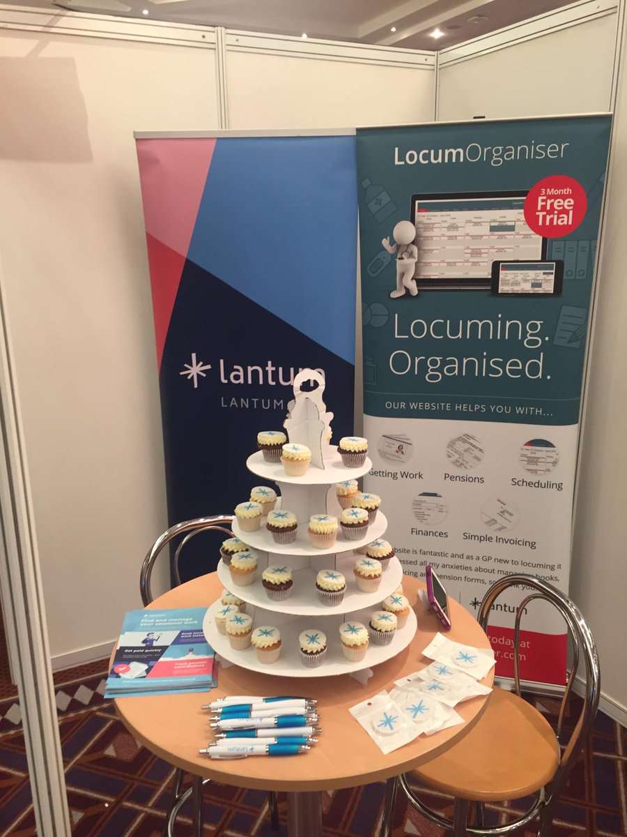 WeAreLantum's tweet photo. We're at @GPpracticeMGMT Birmingham today! Stop by to meet the team for a special treat and to chat about how we can support your Practice with a network of 17,500 clinicians, reduced admin and £ saved! @LocumOrganiser #managementinpractice https://t.co/joM0LLQFFU