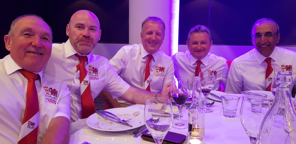 At the closing ceremony presentation evening. #handsomebunch #proudwelshmen