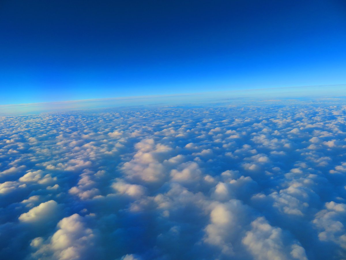 寺川奈津美 Pe Twitter 眼下にひつじ雲 昨日 飛行機の中から 上空10キロを飛行 羊たちは上空5 6キロのところにいたかな ひつじ雲