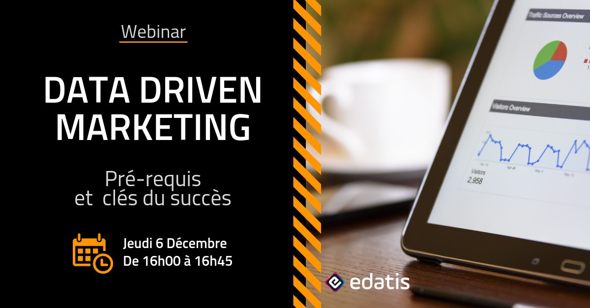 edatis's tweet photo. J-2 : Webinar: Data Driven Marketing : Prés-requis et clés du succès.
🗓️ Jeudi le 06/12 à 16h
Inscrivez vous! 👇
https://t.co/ofGt5SaIQC https://t.co/5gRKfAbWMW
