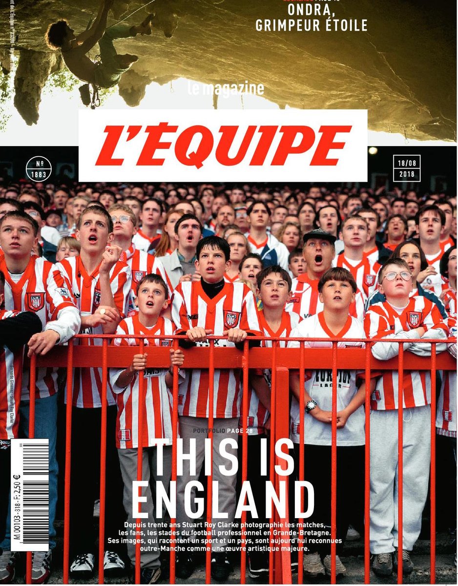 Back in the summer, right after France won The World Cup, French magazine L'Equipe featured my work on the cover and in a feature throughout its great pages, heralding my show <a href="/FootballMuseum/">Nat. Football Museum</a> saying it summed up England: 'God Save The Game'/ 'This is England'. 
No twerking.