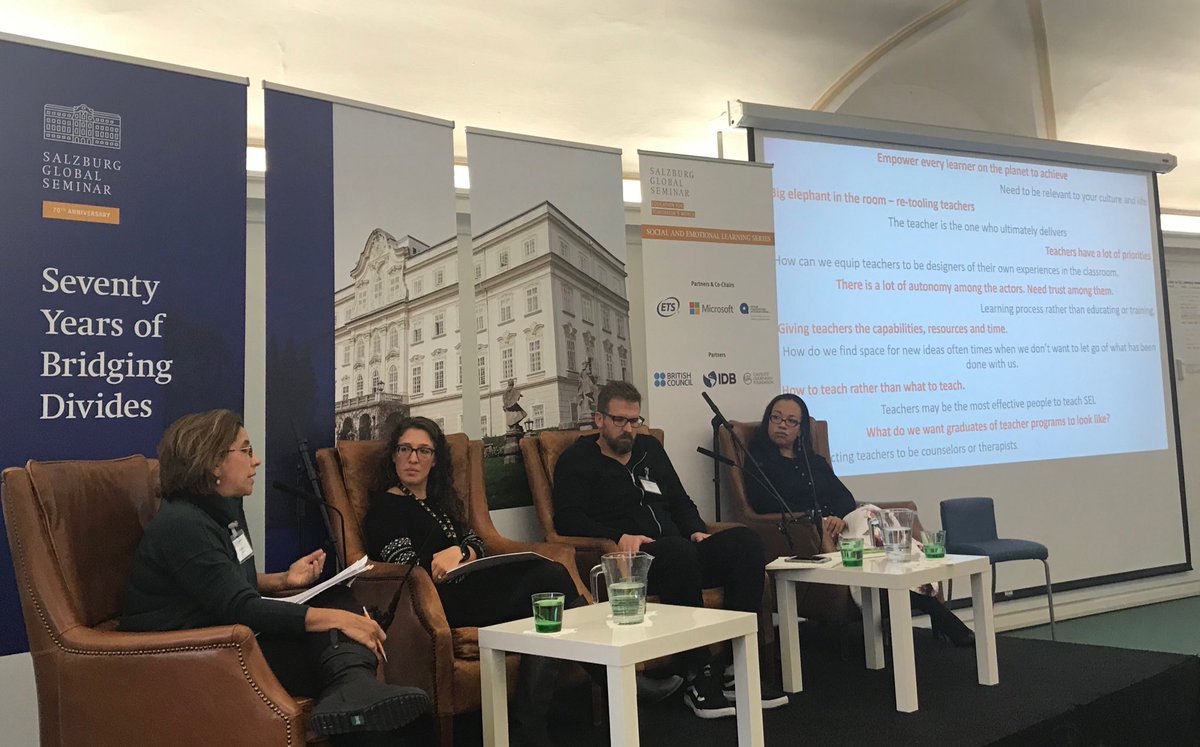 Discussing the importance of #SEL teacher education in education - keeping it real world and honest. Being able to talk about the hard issues we face every day, racism, school shootings, privilege, history- and who’s history #SGSedu