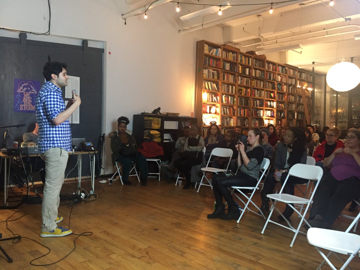 Scene's from <a href="/CooperationJXN/">Cooperation Jackson</a> fundraiser tonight at <a href="/VersoBooks/">Verso Books</a>. Many thanks to everyone who helped organize, support or attended the event. This got us one step closer to purchasing the plaza and building our Ewing Street Initiative. #JacksonRising