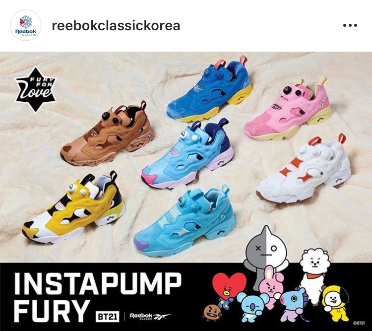 BT21 x Reebok Classic 