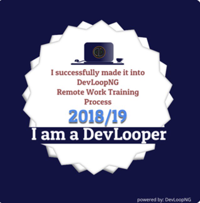 dani_chuks's tweet photo. Thanks @DevloopNG . I can't keep calm.
#devloopng
#idevremotely https://t.co/94vVEIzqvB