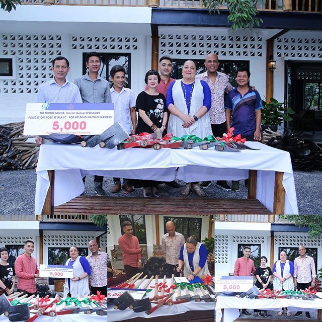 frebhaiti's tweet photo. Michel et Sophia sont dans la province de Hoa Binh au Vietnam pour recevoir  un don de matériels agricoles du Groupe Haven pour un projet de support aux femmes rurales #agriculture #haiti #FondationRoseEtBlanc #freb #boost https://t.co/sQgaJhQt8W https://t.co/ojgn6JytdX