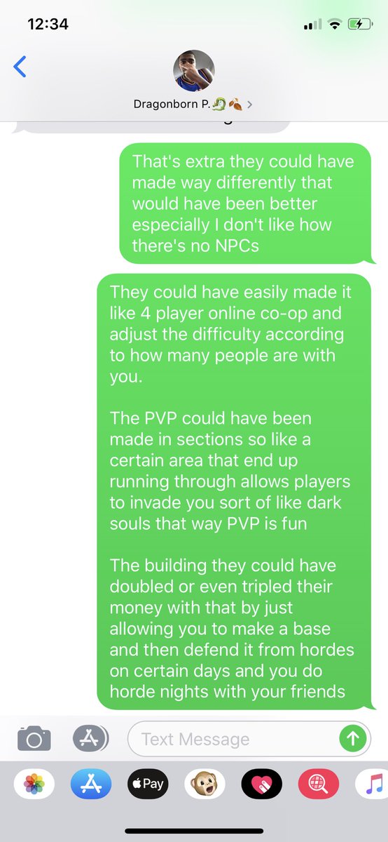 xHAUGHTONx's tweet photo. Hey @bethesda excuse my bad grammar I was excited typing (4 player co-op, settlement building minimized, base building and defending/horde nights, PVP grounds no waiting to initiate, and a great story with NPCs.)
@AngryJoeShow https://t.co/1UIpMAAb9w