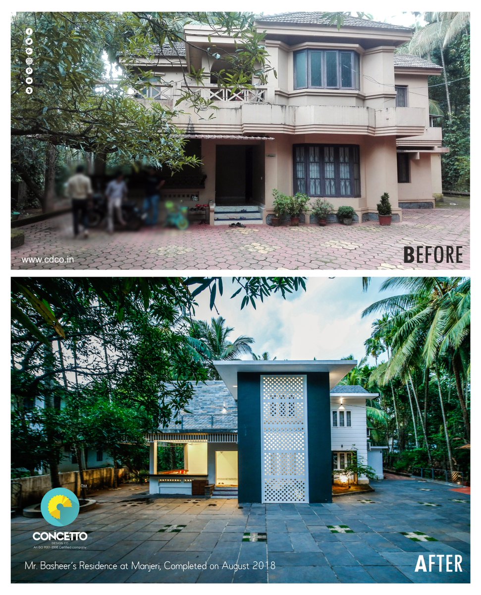 Concetto_co's tweet photo. Some people look for a beautiful place, others make a place beautiful....
For more :0483 297 2233, +91 9645 51 44 33, Visit our website at: https://t.co/MtQOA3kEDc
#ConcettoDesignCo #renovation #residentialproject #modernarchitecture
#beforeandafter #remodel #style #homedesign https://t.co/me8eClPhLv