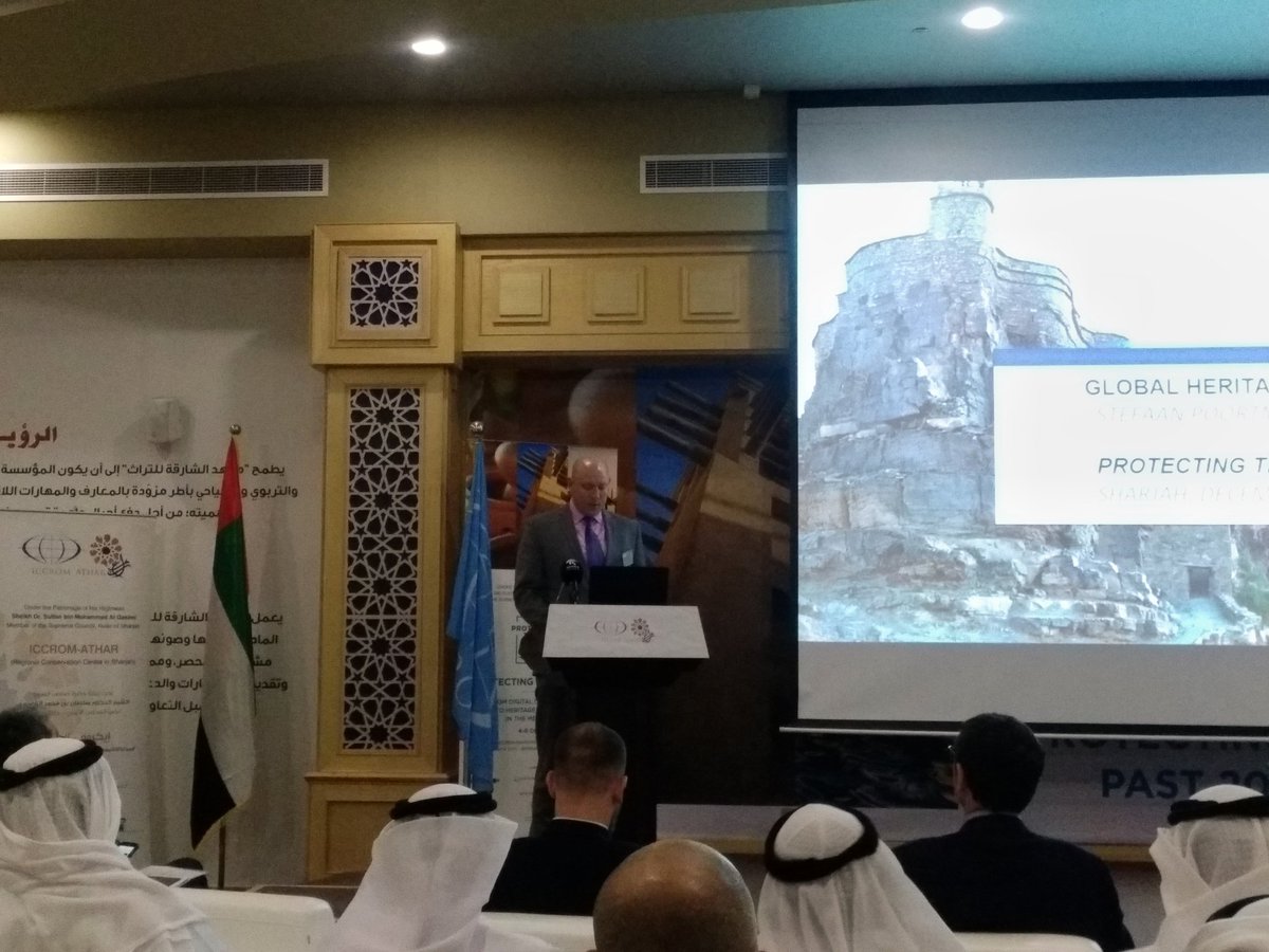 GlobalHeritage's tweet photo. Stefaan Poortman, CEO of Global Heritage Fund, discusses how documentation and management are crucial for preserving endangered heritage. #ProtectingthePast #PTP18 https://t.co/QuyjJbIJrf