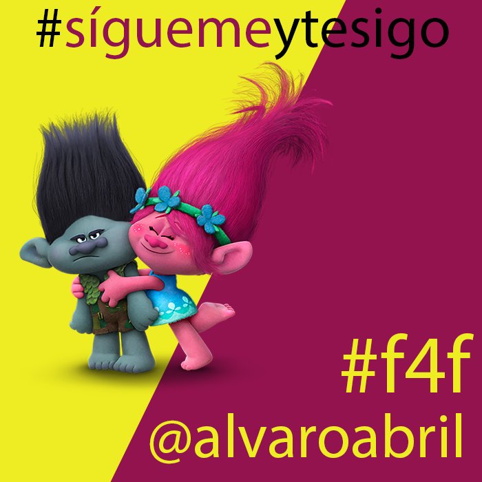 alvaroabril's tweet photo. Sígueme y te seguiré de inmediato. Aumentemos juntos nuestra red 100%. #realteamfollowback #follow4follow #fastfollow #instantfollow #autofollow #teamhitfollow #followtrick #followbackseguro #teamfollowall #followbackseguro #followngain #follow2gain  I always #followback https://t.co/UEYFQJf83A