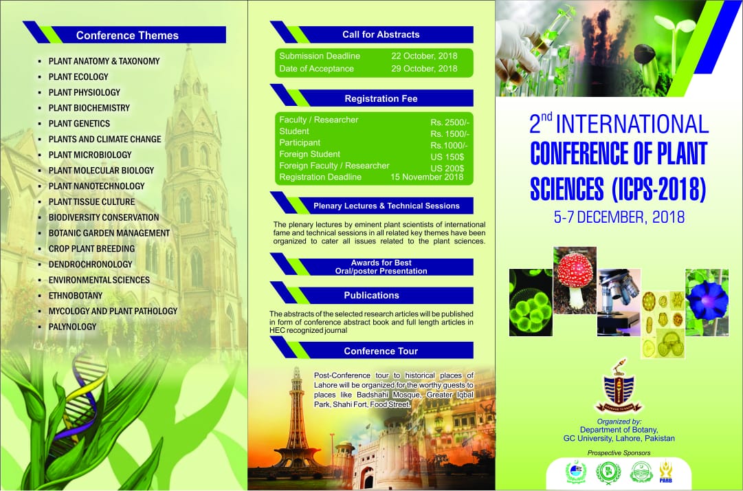 Zia Ahmad On Twitter 2nd International Conference Of Plant Sciences