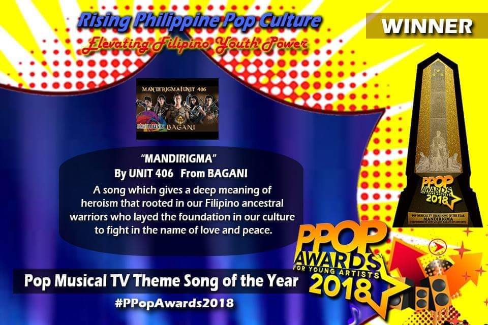 Sa lahat ng #Lizquen at Mandirigma! Para sa inyo 'to! Congrats bandmates! 😊 

#PopMusicalTVthemesongoftheyear
#PpopAwards2018
