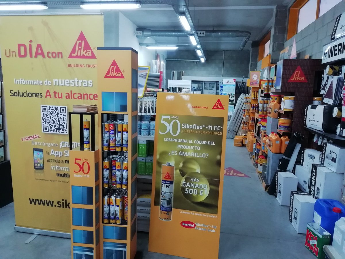 Preparados para otro dia celebrando los 50 años de #Sikaflex en <a href="/GrupoVeralia/">Grupo Veralia | Distribución mat. de construcción</a> de Vallecas. <a href="/SikaSpain/">Sika España</a>