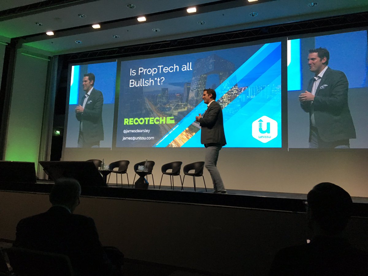 GranlundOy's tweet image. Rähmät silmistä heti aamusta puheenvuorolla: is Proptech all bullsh*t? #recotech18