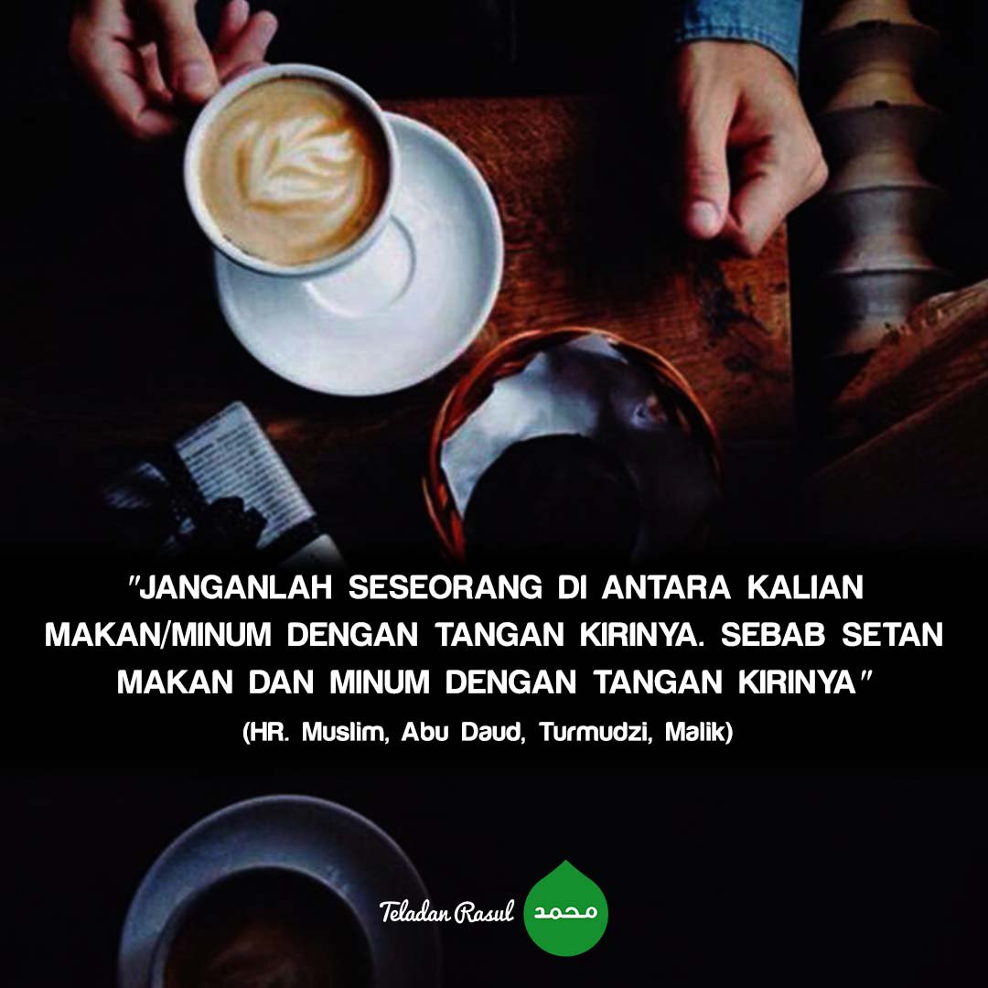 Makan dan minumlah dengan tangan kanan :) . .   Khilafah Solusi Tuntas   .🏴☝️🏳️. #2d5gp