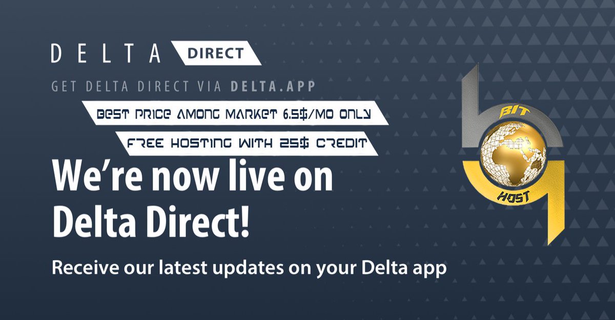 BithostCoin's tweet image. 📢Happy to announce that we are live on Delta Direct! All our latest updates will be directly available on @get_delta!
Enable notifications Direct updates so you never miss out😃

Our BitHostCoin article has been updated in TRYBE.ON  Crypto service😋
trybe.one/create-blog/?p…  🚀