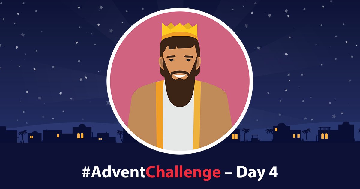 biblesociety's tweet image. Day 4 📅
Have you accepted your #AdventChallenge? Today's passages are from Matthew, Genesis and 2 Samuel. By identifying Jesus as ‘Son of David’ it’s like Matthew is saying: ‘Here he is! Israel, meet your long awaited Messiah king!’