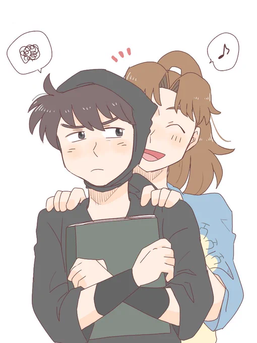 背を少し抜かせて嬉しい利吉さんと、可愛くないなぁと思う土井先生 