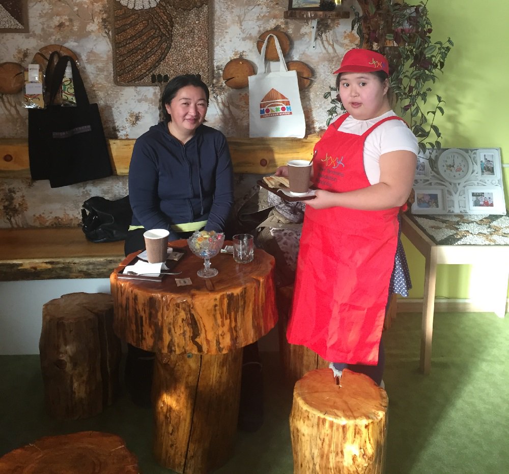 DSiupdate's tweet photo. Congratulations to Enkhjin from Mongolia who has recently started a new job in a cafe. This job suits Enkhjin's friendly personality perfectly. Enkhjin also loves to dance and she knows a few words of English too. Hi Enkhjin! @DSAMmn https://t.co/TC5bqKS79B