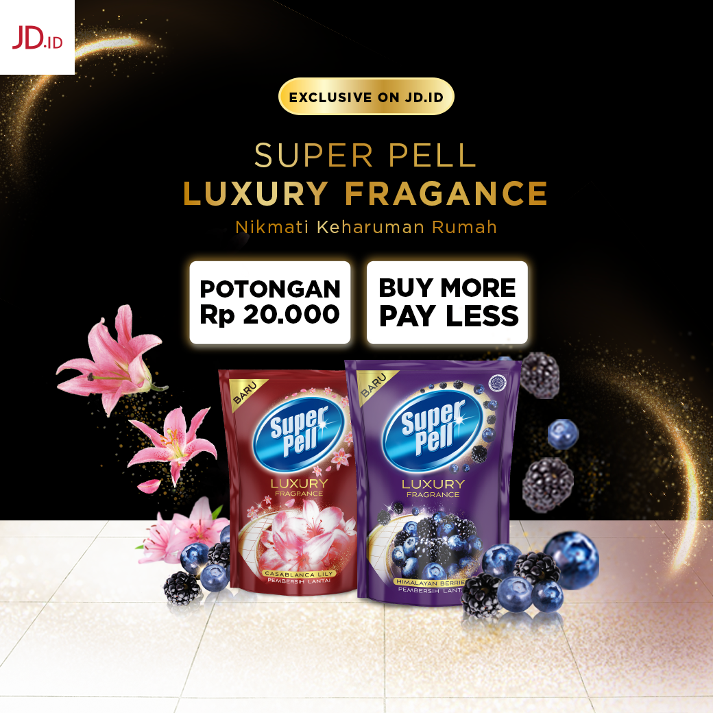 JDid's tweet photo. Super Pell pembersih lantai terinspirasi dari aroma alami bahan eksotis bunga casablanca lily dan buah himalayan berries. Buat rumah Sahabat JD lebih harum tahan lama hingga 8 jam. Cek disini promonya https://t.co/KBslxBDmnA sekarang ! #jdid #dijaminori
#JDORI1212 #superpell https://t.co/SqmxeCXtZ6