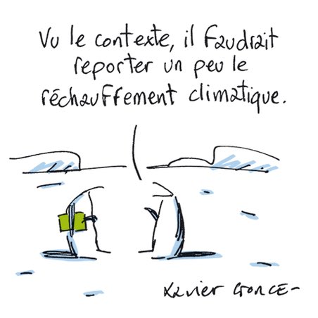 Bien vu <a href="/XavierGorce/">Xavier Gorce</a> ! La transition écologique et la justice sociale ne peuvent attendre. Ce n’est pas l’une ou l’autre mais les deux, pour vivre mieux et donner un avenir à notre planète !