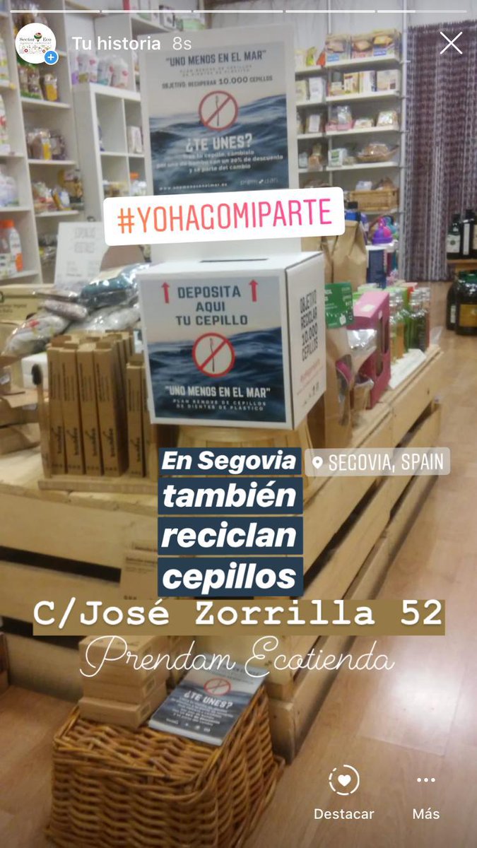 Ya es OFICIAL!!
Comienza la Campaña #UnoMenosEnelMar 👏👏👏

Vamos a RECUPERAR 10.000 cepillos de dientes de plástico
1-Entra en unomenosenelmar.es   
2-Localiza tu punto de recogida más cercano y
3-Ayúdanos a recuperar los 10.000 

Mil Gracias! y comparte porfa! 😊❤🌊