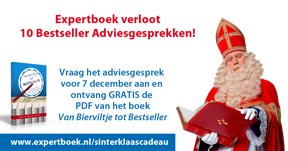 Voor ondernemers die een boek willen schrijven: <a href="/Expertboek/">Daisy Goddijn</a> geeft 10 Bestseller Adviesgesprekken weg! Klik hier om meteen jouw Bestseller Adviesgesprek aan te vragen: ow.ly/VtZw30mQ8Zj
Bij aanvraag ontvang je de download van het boek 'Van Bierviltje tot Bestseller' cadeau