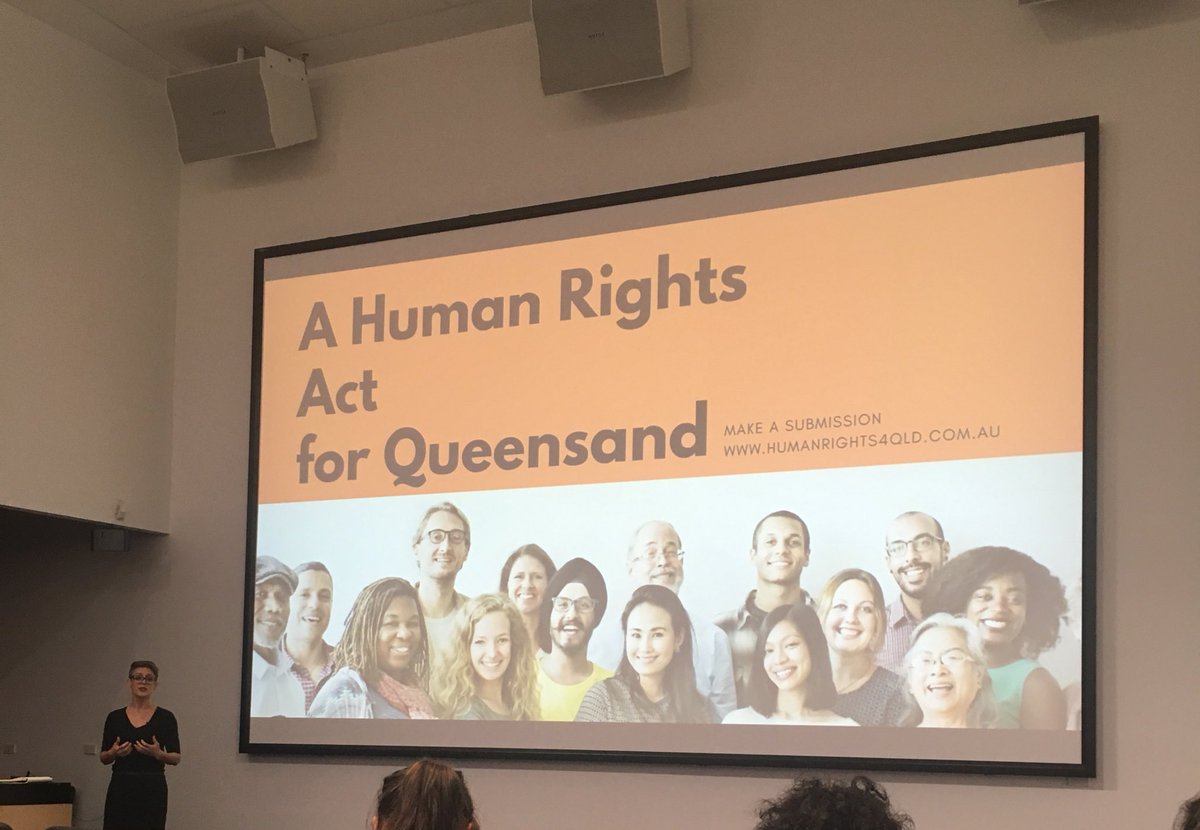 hr4qld's tweet photo. Aimee McVeigh believes that the importance of civil society in creating #humanrights protections is impossible to overlook #hr4qld https://t.co/Ro5lE91L3S